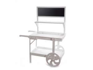 Présentoir de chariot de grossiste en bois