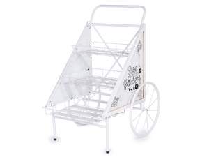 vente en gros de roues de pot de fleurs de chariot