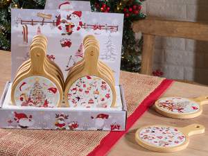 planche à découper en gros pot Noël en céramique