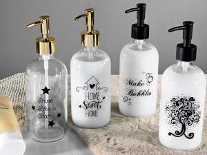 grossista dispenser sapone vetro
