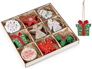 wholesale wooden Christmas tree decorations