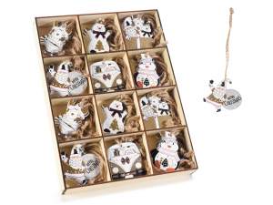 Wholesaler Santa decorations wooden hanging