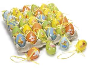 Easter painted plastic eggs