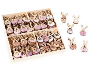 Wholesaler of rabbits with wood adhesive decoratio
