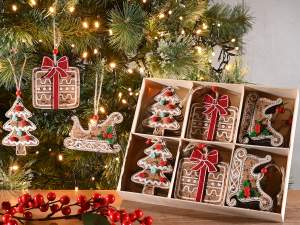 wholesale wooden tree decorations gifts sleds
