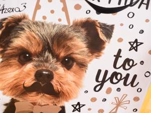 Dog design paper gift bags wholesaler