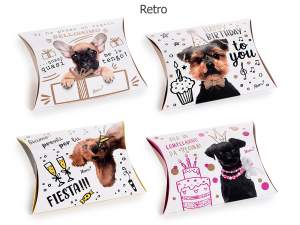 Dog designer pillow boxes wholesalers