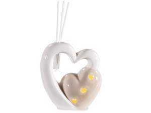 ingrosso profumatore cuore ceramica