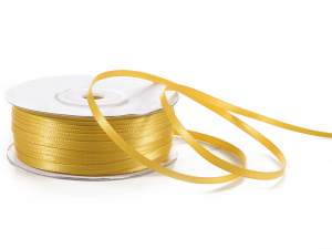 Wholesale gold colored double satin ribbon