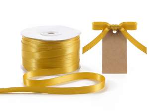 Wholesale double satin gold ribbon