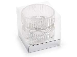 wholesale glass hourglass candle holder