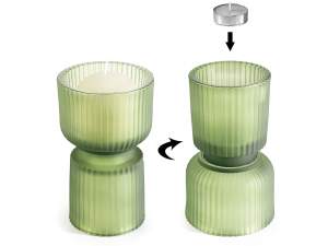 wholesale glass vase cup candle holder