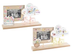 Wholesale photo frame spring flowers bicycle