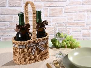 wholesale bottle holder baskets handle