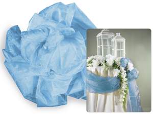 Serviette en organza turquoise