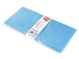 Serviette en organza turquoise