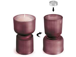 wholesale glass vase cup candle holder