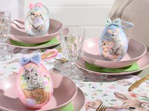 Easter eggs rabbits to hang on tree