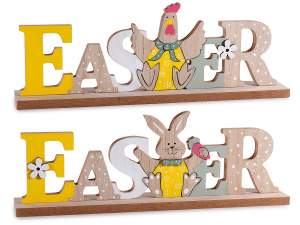 wholesale easter written easter wood