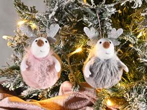 Wholesale fake fur reindeer ball