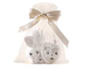 wholesaler ecru organza bag
