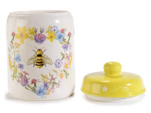 Pots de nourriture pour abeilles, miel et fleurs e