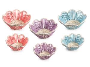 paniers de fleurs en papier coloré en gros