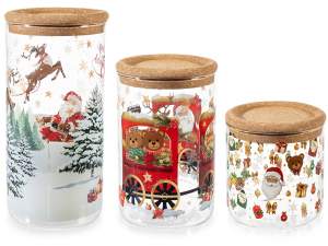 bocaux en verre en gros pour cuisine de Noël