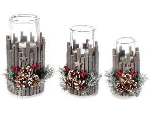 Décorations de bougeoirs pour centre de table