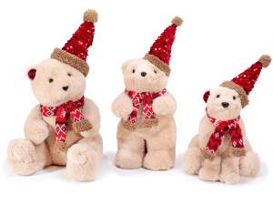 vente en gros d'ours en peluche de Noël