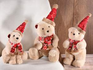vente en gros d'ours en peluche de Noël