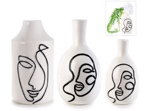 Vente en gros vases visage femme