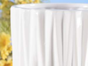 vente en gros ensemble de vases blancs élégants