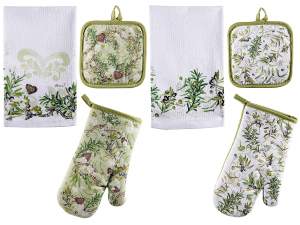 ensemble de cuisine en gros maniques serviettes