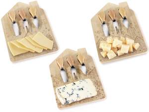 grossiste ensemble planche à découper fromage Noël