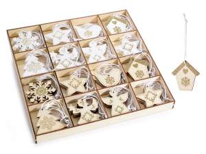 Ingrosso decoro albero fiocco angelo glitter