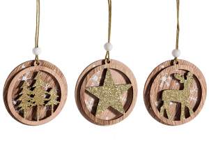 Ingrosso decori albero stelle glitter