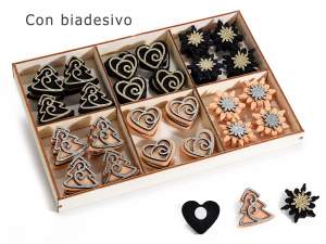 Ingrosso adesivi pacchi natale glitter