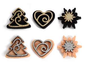 Ingrosso adesivi pacchi natale glitter