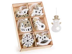 ingrosso decori albero legno bianco