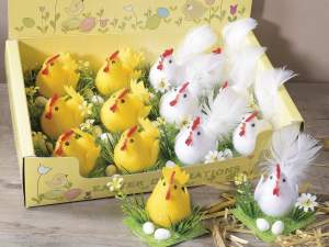 Pasqua galline decorative