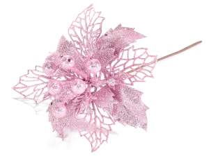 estrella de navidad rosa recoger al por mayor