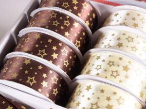 Christmas star ribbons wholesaler