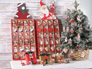 Adornos navideños adornos de madera colgantes