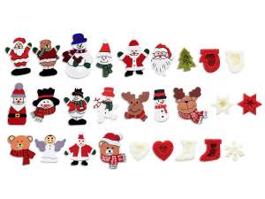 Christmas decorations wooden felt stickers