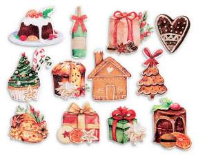 Adornos navideños de doble cara al por mayor