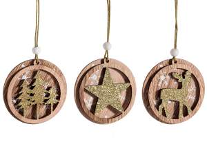 Wholesale glitter star tree decorations