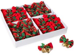 clopote de Crăciun cu flori de Crăciun en-gros