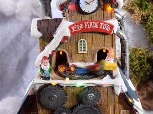 Ingrosso fabbrica giocattoli natale animato