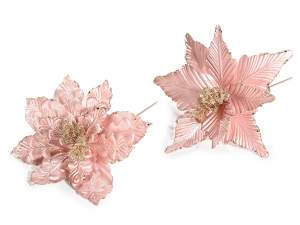 Wholesale glitter poinsettia